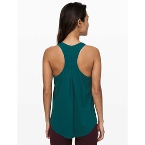 NEW Lululemon Love Tank Top Size 8 Emerald Green Pleated Racerback